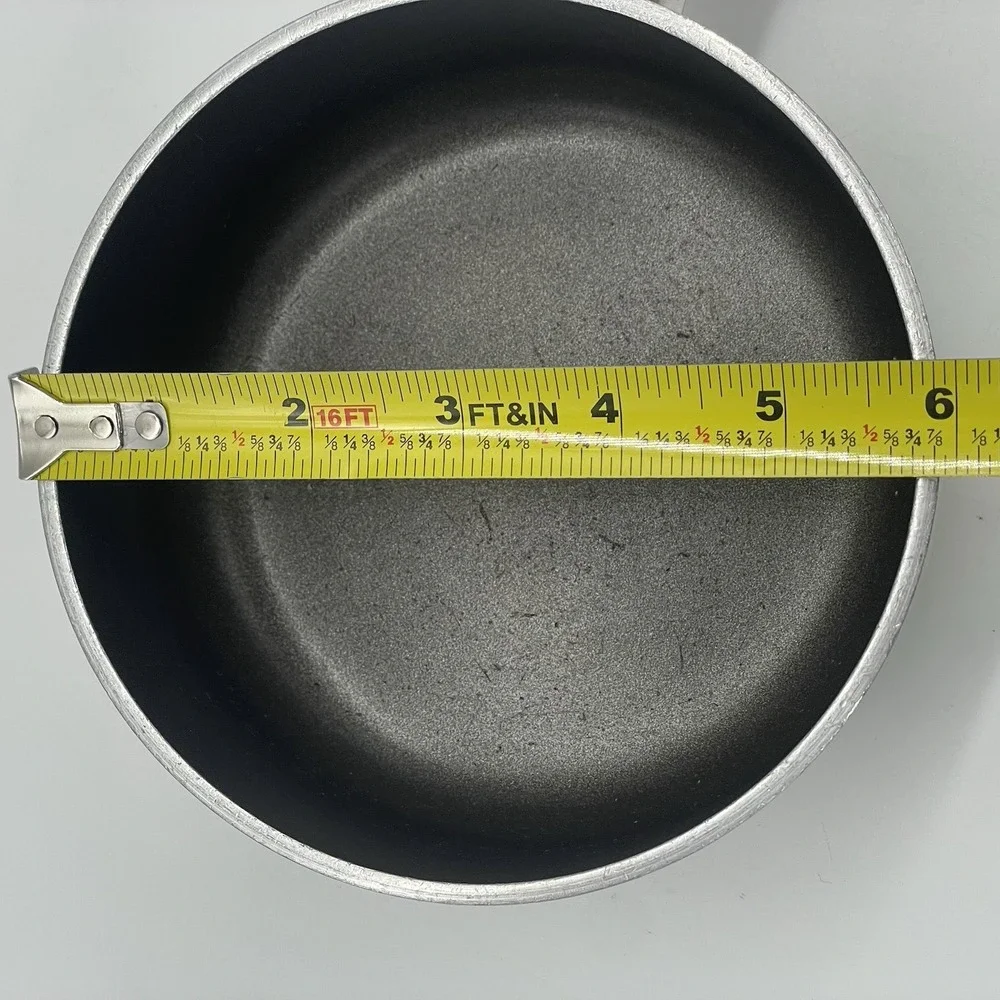 Vintage Wear-Ever 1qt‎ Sauce Pan With Lid Aluminum Non-Stick Black Handle USA